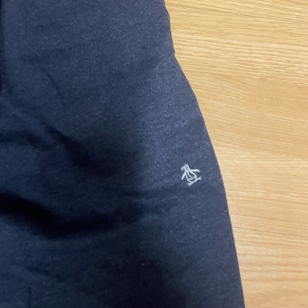 Navy Joggers with Gray Waistband - Picture 3 of 4